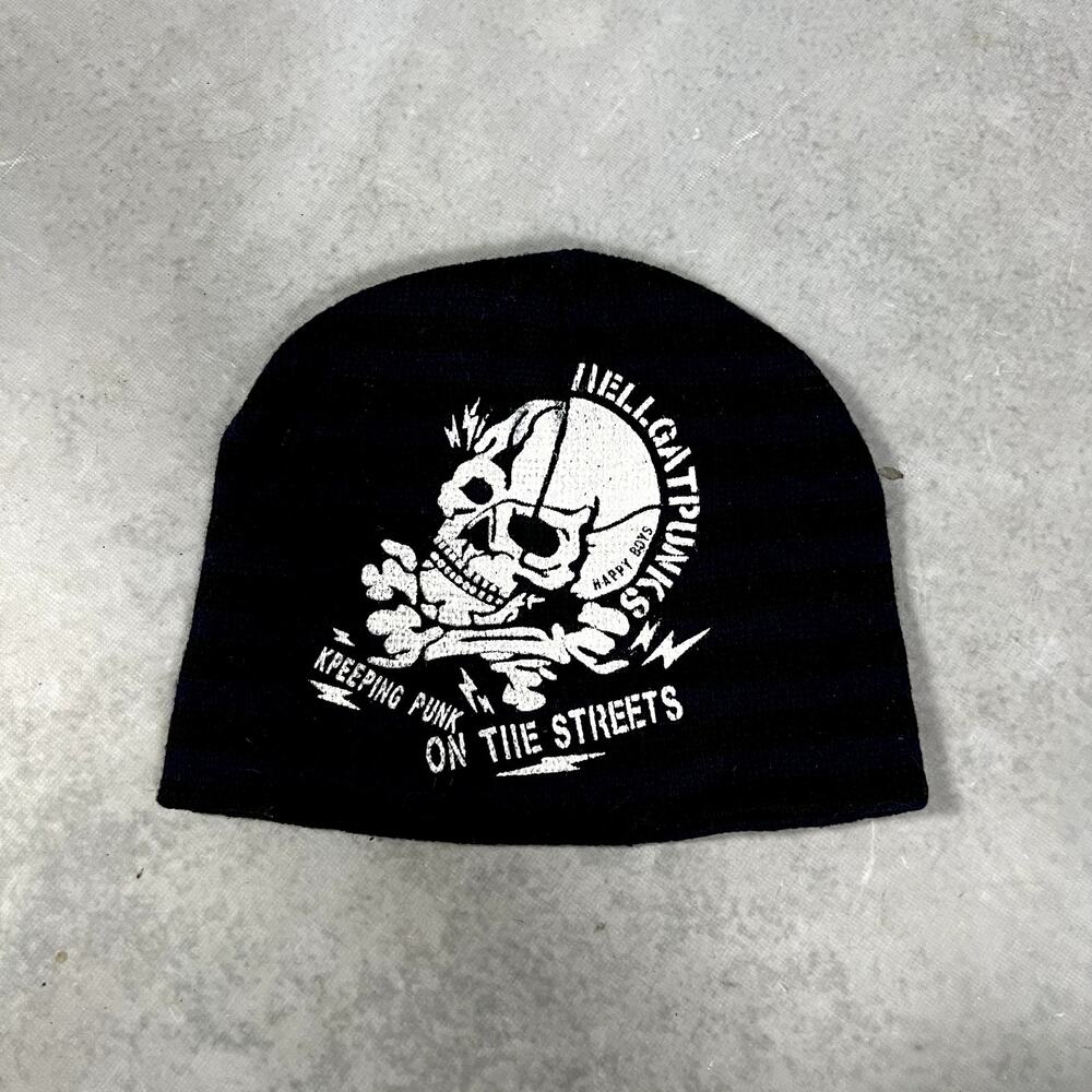 VIntage Hellgate Punks Beanie Skull Beani One Size Skully - Picture 1 of 5